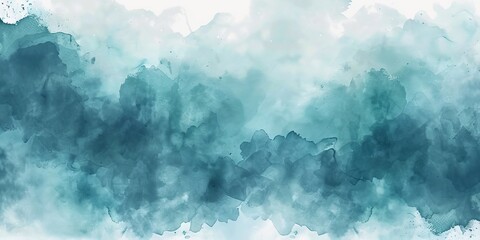 Gentle blue tones and fluid shapes blend to create a serene abstract watercolor background, perfect as a wallpaper and potential best seller