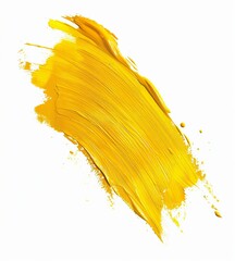 A bold, yellow paint brushstroke stands out as an abstract piece with potential for a vivid wallpaper or background, and possibly a best-seller