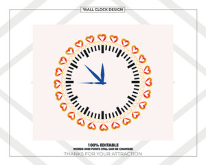 Clock vector isolated illustration design.