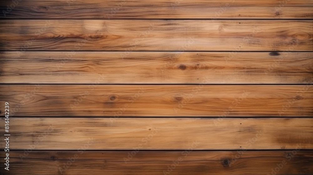 Wall mural intriguing shadows cast across the brown wooden planks create a dynamic and textured appearance idea