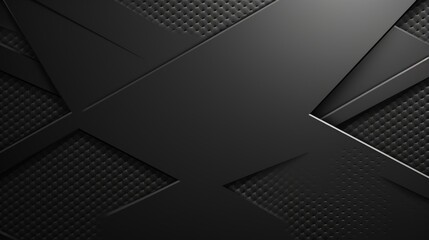 The image depicts an abstract geometric pattern on a textured black surface, exuding a high-tech and modern vibe