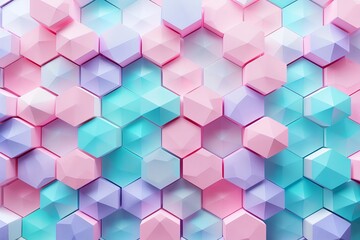 Modern geometric wallpaper featuring a colorful abstract background of 3D cubes, perfect for a contemporary best-seller