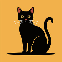 International cat day with cat  vector illustration design