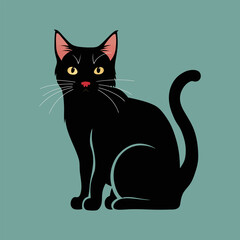 International cat day with cat  vector illustration design