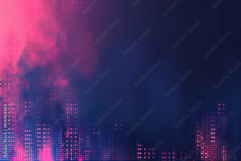 Poster digital background vector illustration of a gradient pixel art pattern in the style