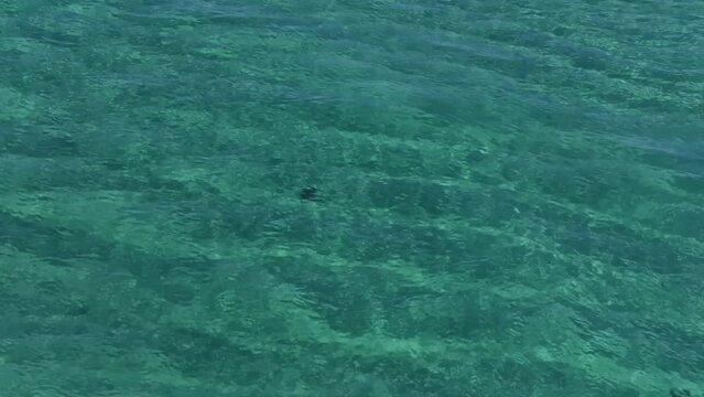 Pristine Clear Calm Beach Of Caion In La Coruna, Spain. Close-up Shot 