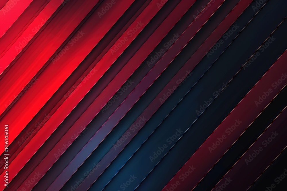Poster red and blue gradient background with diagonal lines