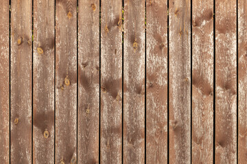 Old brown wooden wall background photo texture