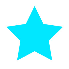 A blue star