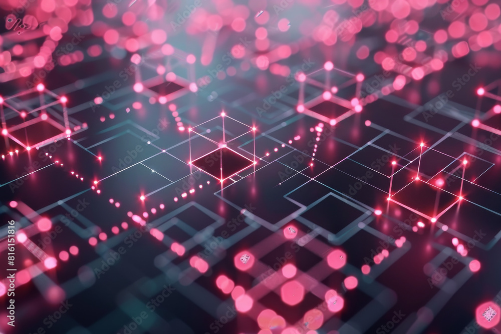 Poster a computer generated image of a circuit board