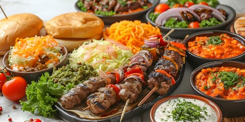 Delicious Options for Turkish Shish Kebabs, Gourmet Burgers, Mediterranean Mezze, Seafood, and...