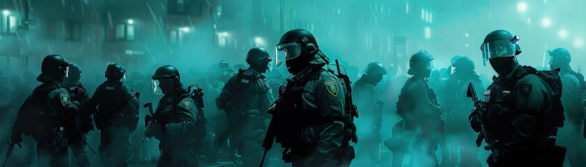 De-escalation (Turquoise): Signifies efforts by police to de-escalate tensions and prevent violence during protests