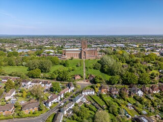 The Cathedral Church of the Holy Spirit, Guildford, commonly known as Guildford Cathedral, is the Anglican cathedral in Guildford, Surrey, England.