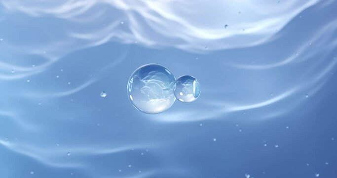 Hydrochloric acid rotating molecular structure, 3d model of molecule, muriatic acid, looped video