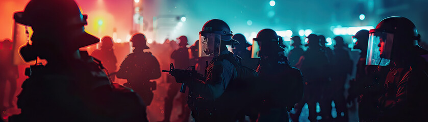 De-escalation (Turquoise): Represents efforts by police to de-escalate tense situations and prevent violence at protests