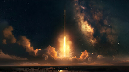 sky space galaxy rocket
