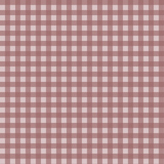 Gingham pattern seamless Plaid repeat in beige and white. Design for print, tartan, gift wrap, textiles, checkered background for tablecloth