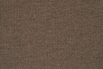 Brown wool twill fabric texture as background