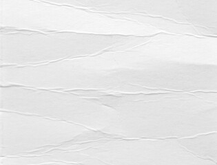 A sheet of white wrinkled cardboard texture as background