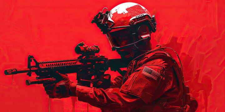 Legal Authority (Red): Signifies debates about the legal authority and constitutionality of police militarization