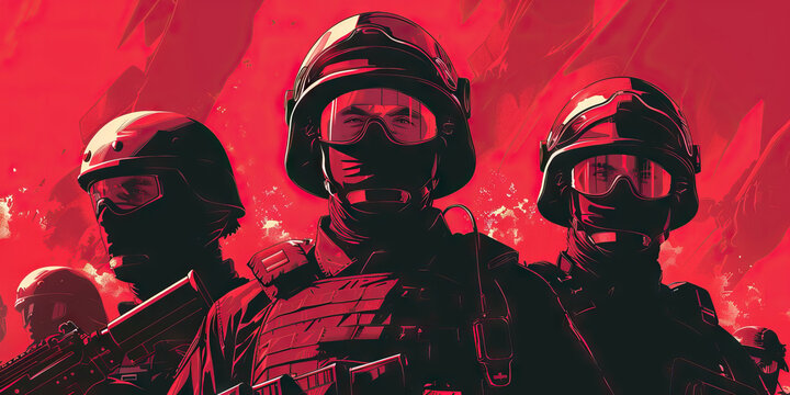 Legal Authority (Red): Signifies debates about the legal authority and constitutionality of police militarization