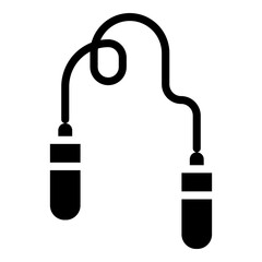 Skipping Rope Glyph Icon Design