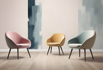 chairs, modern , A trio of luxurious, eye-catching chairs 