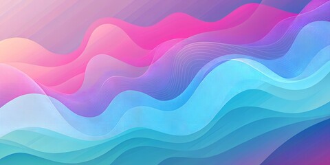 abstract background with waves Desktop background, abstract, design style illustration with plants. tropical, summer theme, art collage, wallpaper, for album, notebook, flyer, idea