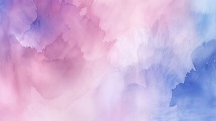 Fototapeta premium Gentle transition of colors from purple to pink in a delicate watercolor wash effect