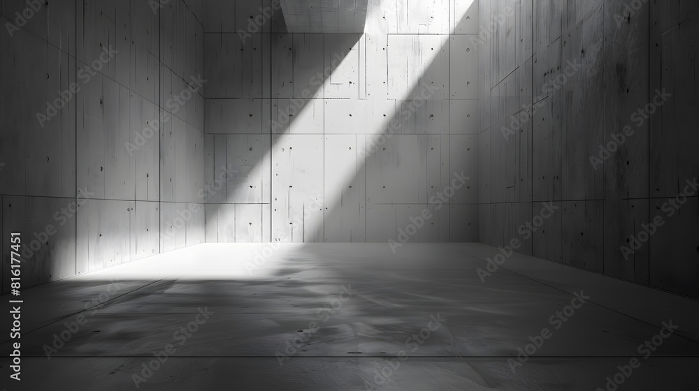 Poster abstract concrete room background : generative ai