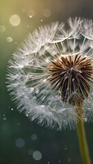 Whimsical Dandelion Seed, Illustration of Adaptability and Transformation
