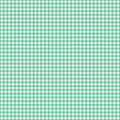 Gingham pattern seamless Plaid repeat in green and white. Design for print, tartan, gift wrap, textiles, checkered background for tablecloth