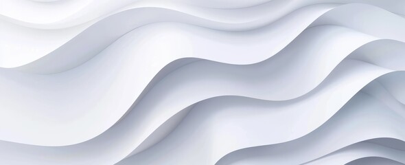 Elegant White Abstract Wave Design Background
