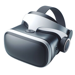 Isolated Virtual reality VR Glasses in futuristic style