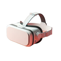 Isolated Virtual reality VR Glasses in futuristic style