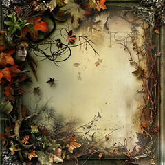 Steampunk Halloween background graphics