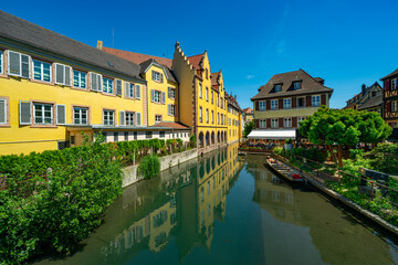 The beautiful old town of Colmar. Alsace, France, Europe