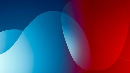 A vibrant wavy pattern featuring red, blue, and white colors set against a solid blue backdrop