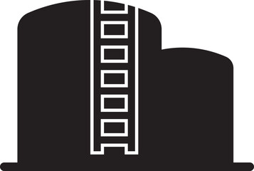 oil tank vector icon, oil tank icon