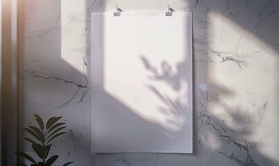 Blank white wheatpaste adhesive horizontal poster mockup on textured wall, 3d rendering. Empty glue placard mock up. Cinema or propaganda sticked banner. Crumpled paste display hanging on wal.
Illustr