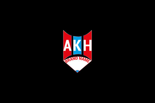 AKH letter logo Design. Unique attractive creative modern initial AKH initial based letter icon logo