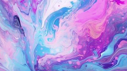 Fluid art texture with vibrant swirls of pink and blue. Abstract background for design elements, and creative visuals.Color with purple, blue and pink mixing together and separated in to layer. AIG35.