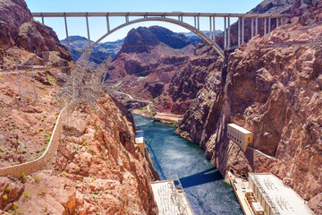 Mike O’Callaghan–Pat Tillman Memorial Bridge, Low Angel View