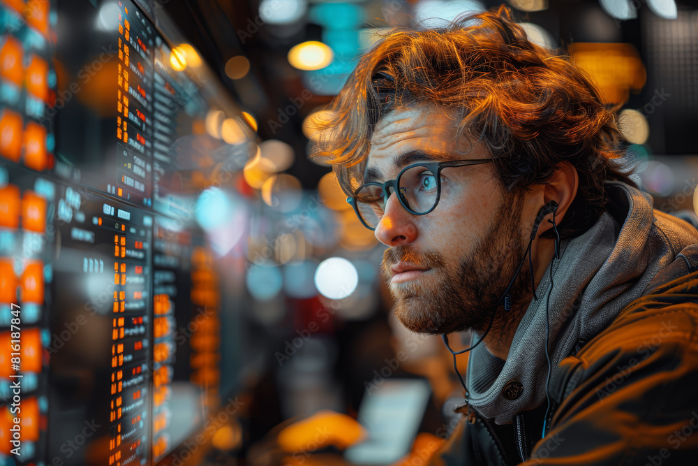 Poster market participants utilizing algorithmic trading strategies to capitalize on fleeting market ineffi