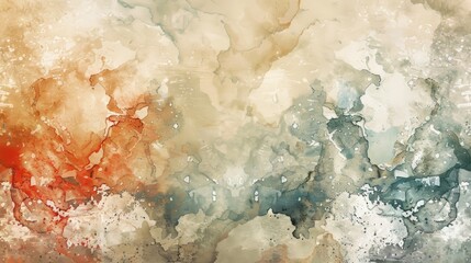 Watercolor Blend Texture - Abstract Artistic Background in Warm and Cool Tones