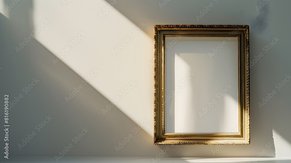 Poster picture frame isolated on white background : generative ai