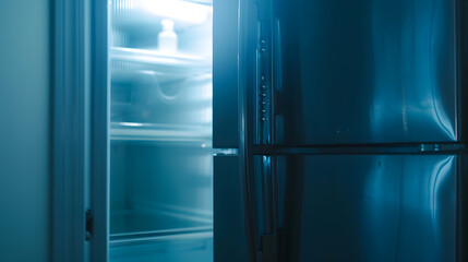 Empty refrigerator in the kitchen : Generative AI
