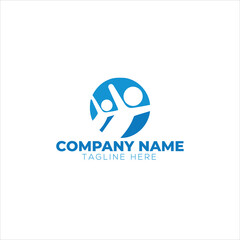 student with book logo vector. Education logo template design