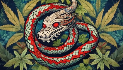 Obraz premium tatuaje japonés tradicional (arte y diseño) 57