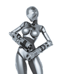 bot girl in a pin up pose